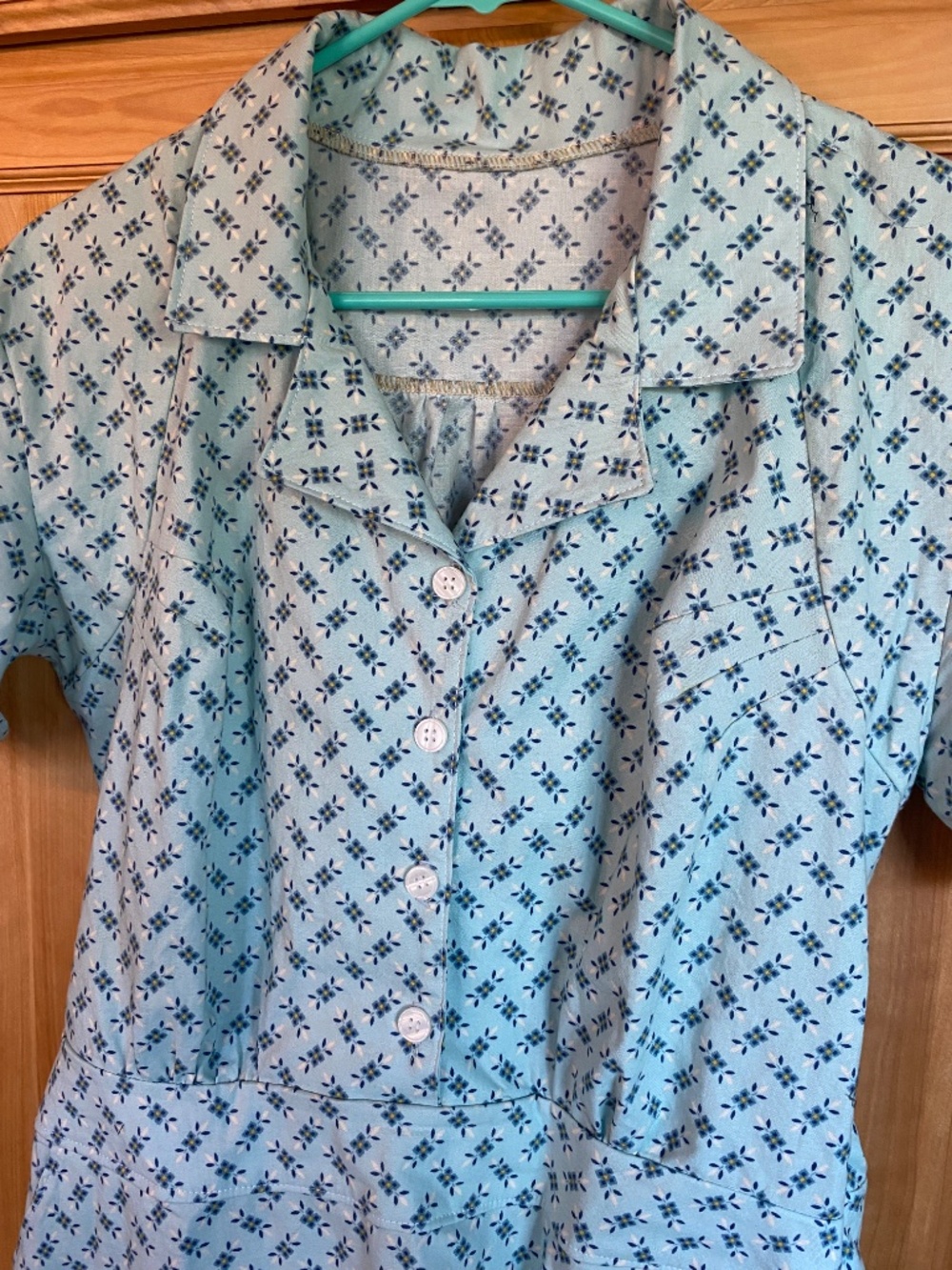 Let’s Backtrack Etsy new cotton vintage style handmade dress - Picture 5 of 7